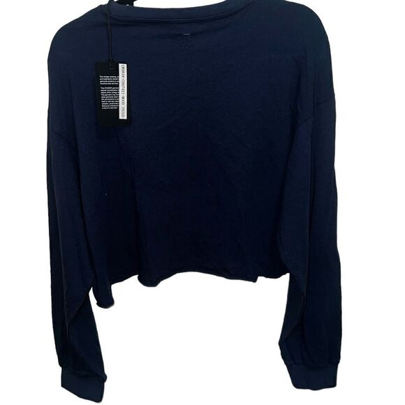 Chaser crop fit Tiger Football Camp Sweatshirt Mood Indigo Size Smsll - Picture 4 of 7